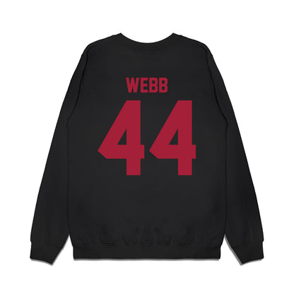 WSU - NCAA Football : Luke Webb - Vintage Helmet Premium Crewneck Sweatshirt-1