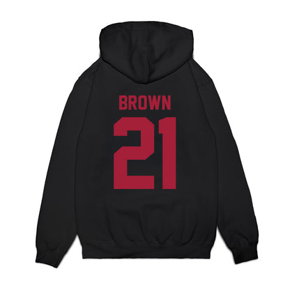 WSU - NCAA Football : Keith Brown - Vintage Helmet Premium Hooded Sweatshirt-1