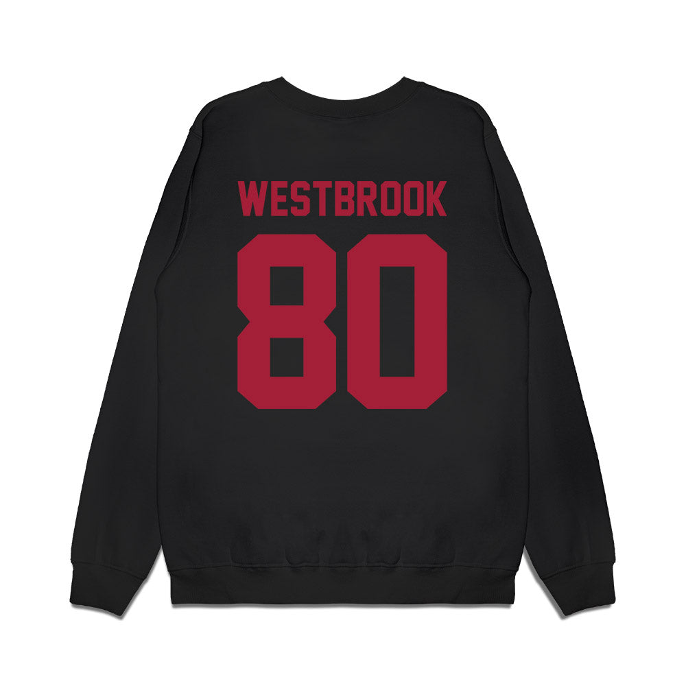 WSU - NCAA Football : Noah Westbrook - Vintage Helmet Premium Crewneck Sweatshirt-1