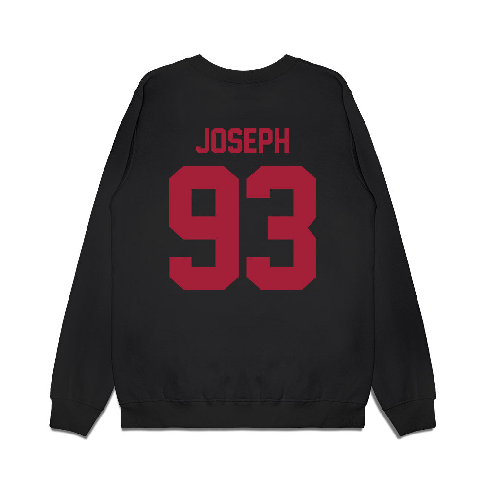 WSU - NCAA Football : JaVon Joseph - Vintage Helmet Premium Crewneck Sweatshirt-1