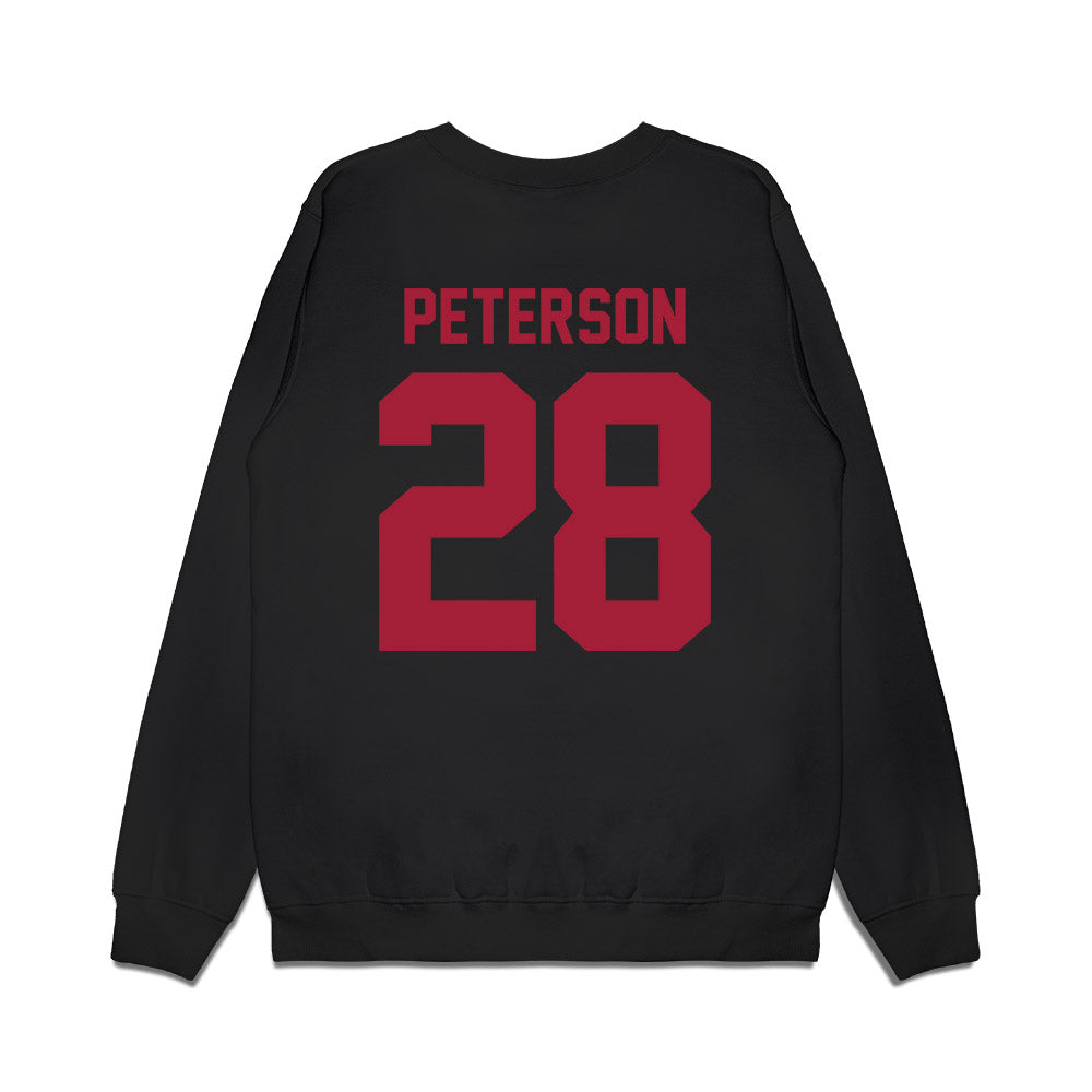 WSU - NCAA Football : Kyle Peterson - Vintage Helmet Premium Crewneck Sweatshirt-1