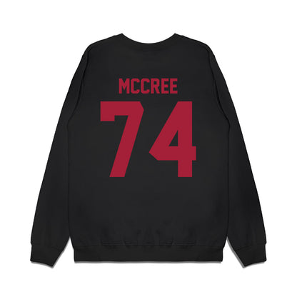 WSU - NCAA Football : Maximus McCree - Vintage Helmet Premium Crewneck Sweatshirt-1