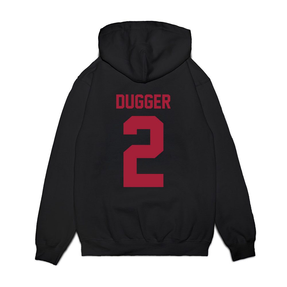 WSU - NCAA Football : Julian Dugger - Vintage Helmet Premium Hooded Sweatshirt-1