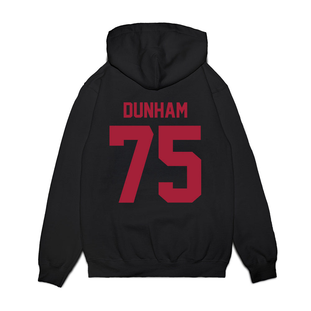 WSU - NCAA Football : Noah Dunham - Vintage Helmet Premium Hooded Sweatshirt-1