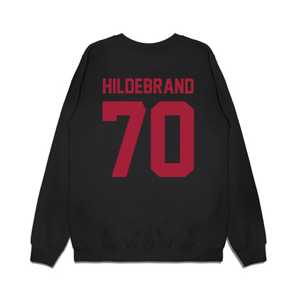 WSU - NCAA Football : Dylan Hildebrand - Vintage Helmet Premium Crewneck Sweatshirt-1