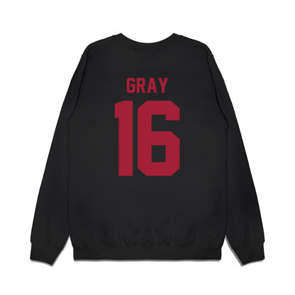 WSU - NCAA Football : Gavin Gray - Vintage Helmet Premium Crewneck Sweatshirt-1