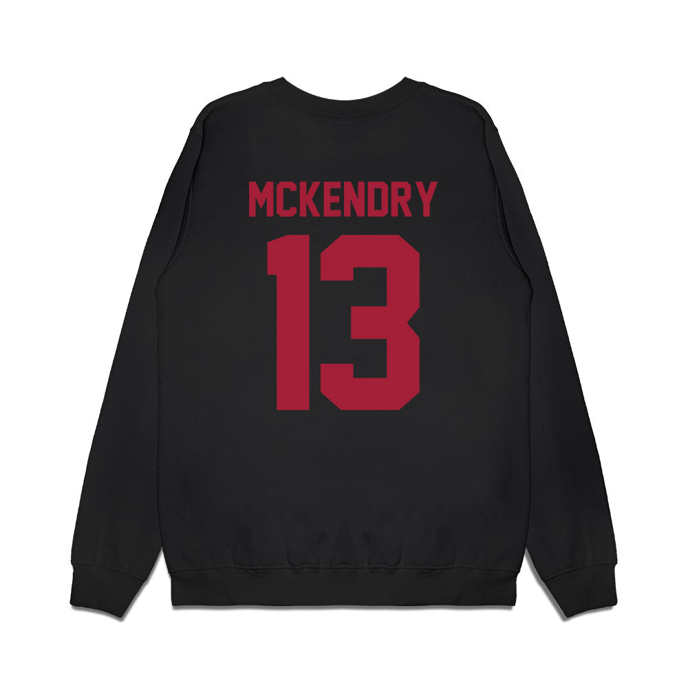 WSU - NCAA Football : Ryan McKendry - Vintage Helmet Premium Crewneck Sweatshirt-1