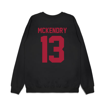 WSU - NCAA Football : Ryan McKendry - Vintage Helmet Premium Crewneck Sweatshirt-1