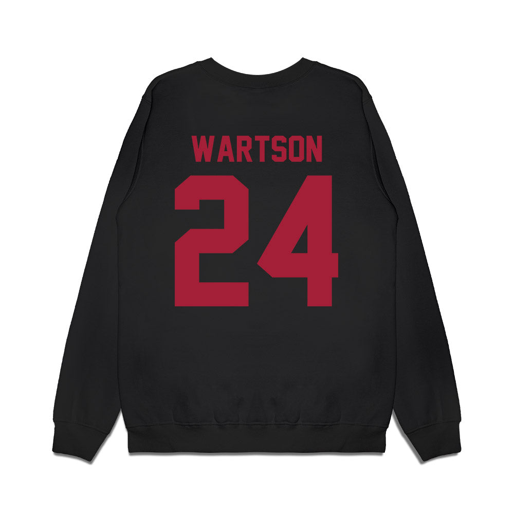 WSU - NCAA Football : Elmo Wartson - Vintage Helmet Premium Crewneck Sweatshirt-1