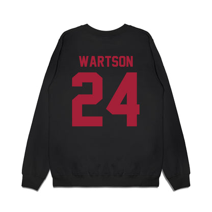WSU - NCAA Football : Elmo Wartson - Vintage Helmet Premium Crewneck Sweatshirt-1