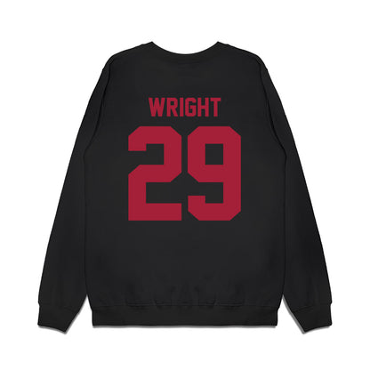 WSU - NCAA Football : Erimus Wright - Vintage Helmet Premium Crewneck Sweatshirt-1