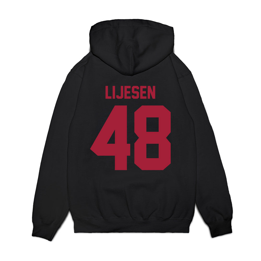 WSU - NCAA Football : Joshua Lijesen - Vintage Helmet Premium Hooded Sweatshirt-1