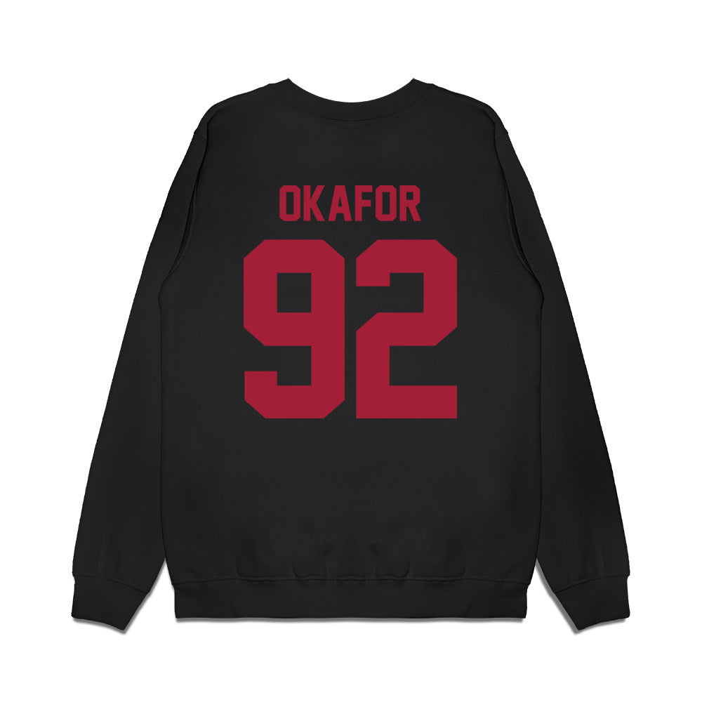 WSU - NCAA Football : Ike Okafor - Vintage Helmet Premium Crewneck Sweatshirt-1