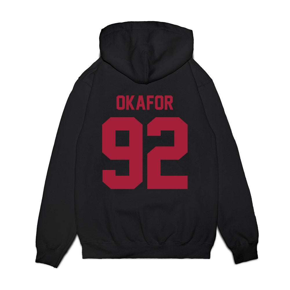WSU - NCAA Football : Ike Okafor - Vintage Helmet Premium Hooded Sweatshirt-1