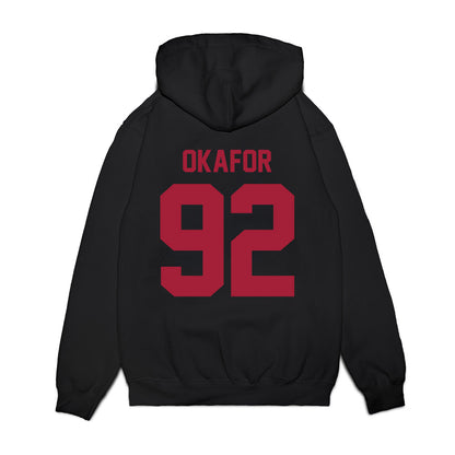 WSU - NCAA Football : Ike Okafor - Vintage Helmet Premium Hooded Sweatshirt-1