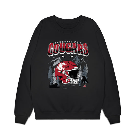WSU - NCAA Football : Ishmael Gibbs - Vintage Helmet Premium Crewneck Sweatshirt-0