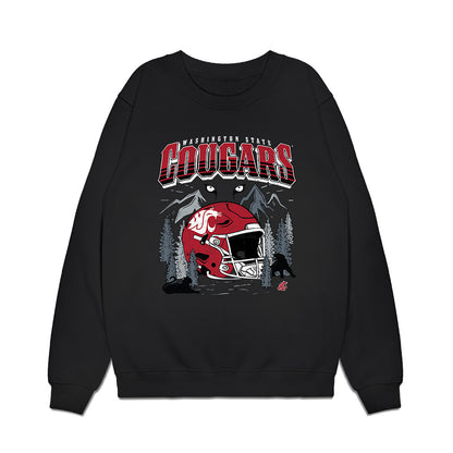 WSU - NCAA Football : Jevon Walker - Vintage Helmet Premium Crewneck Sweatshirt-0