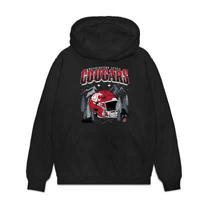 WSU - NCAA Football : Ryan Salcedo - Vintage Helmet Premium Hooded Sweatshirt-0