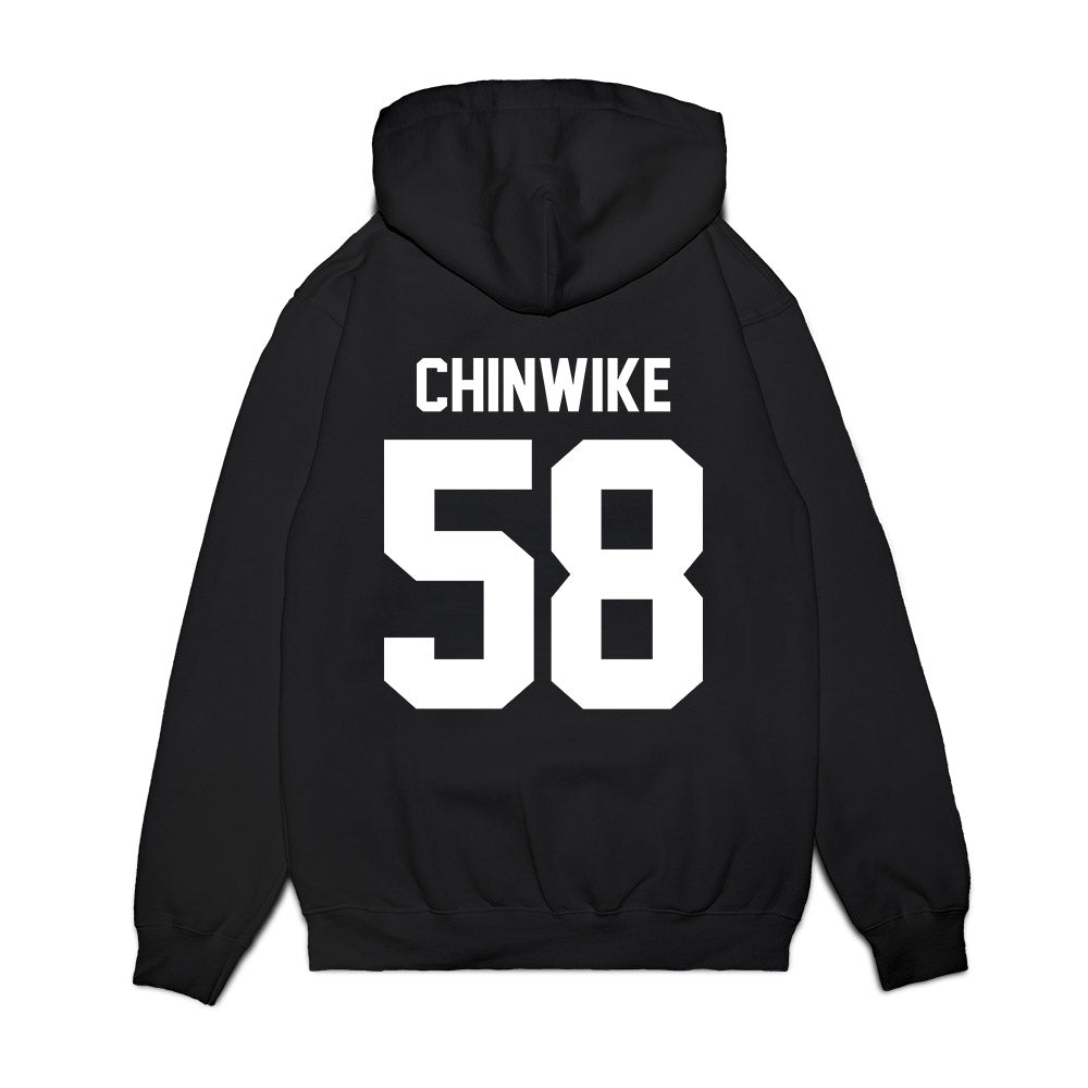 Virginia Tech - NCAA Football : Zeke Chinwike - Vintage Helmet Premium Hooded Sweatshirt-1