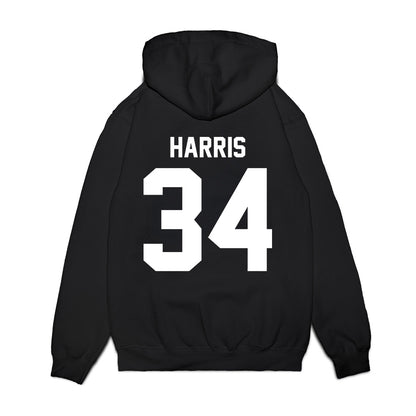 Virginia Tech - NCAA Football : Cortez Harris - Vintage Helmet Premium Hooded Sweatshirt-1