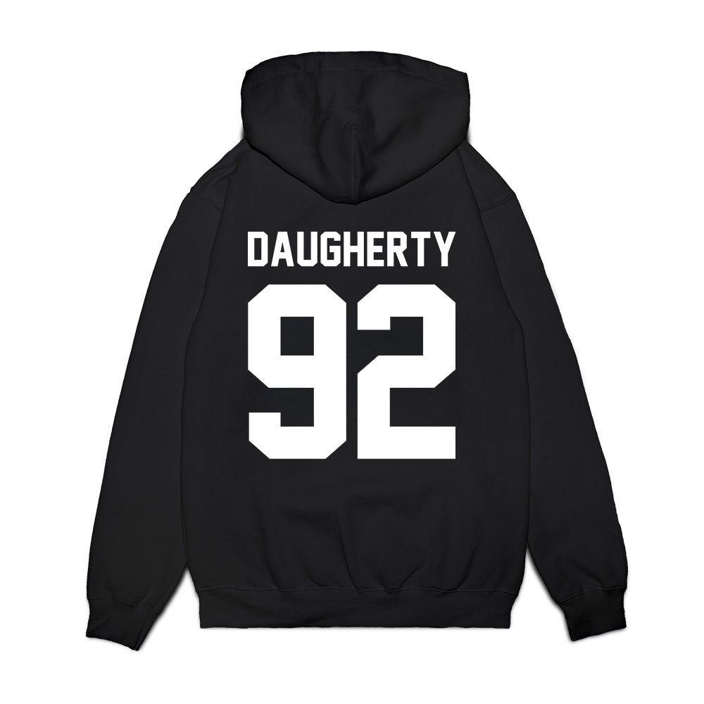 Virginia Tech - NCAA Football : Aiden Daugherty - Vintage Helmet Premium Hooded Sweatshirt-1