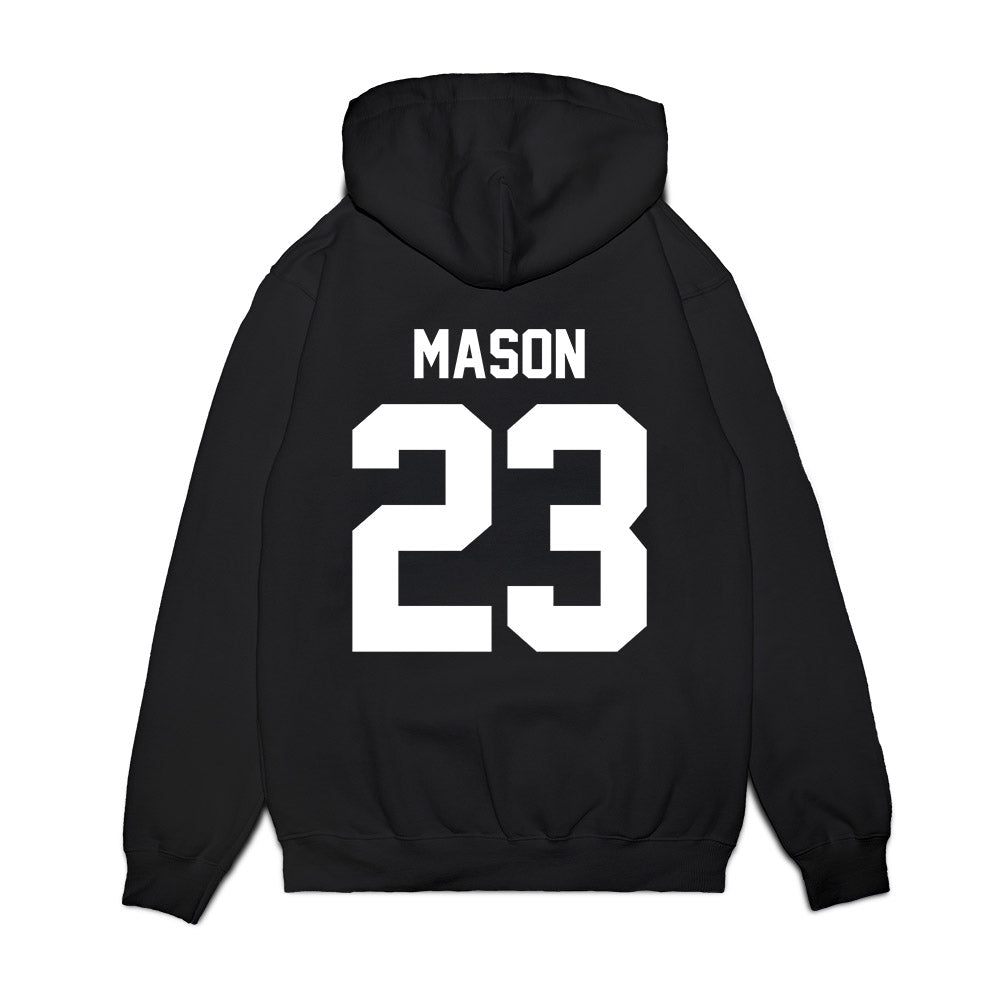 Virginia Tech - NCAA Football : Tyler Mason - Vintage Helmet Premium Hooded Sweatshirt-1
