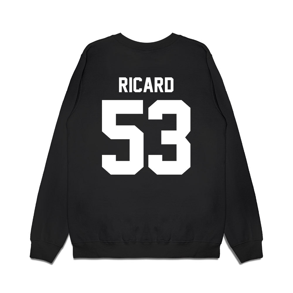 Virginia Tech - NCAA Football : Tommy Ricard - Vintage Helmet Premium Crewneck Sweatshirt-1