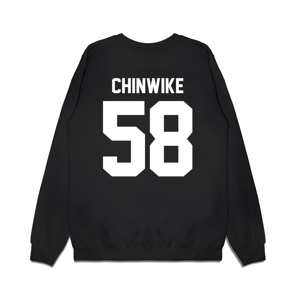 Virginia Tech - NCAA Football : Zeke Chinwike - Vintage Helmet Premium Crewneck Sweatshirt-1