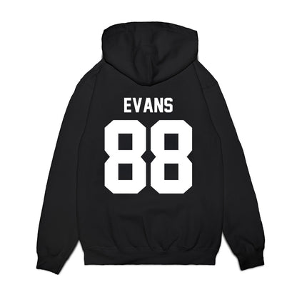 Virginia Tech - NCAA Football : Christian Evans - Vintage Helmet Premium Hooded Sweatshirt-1