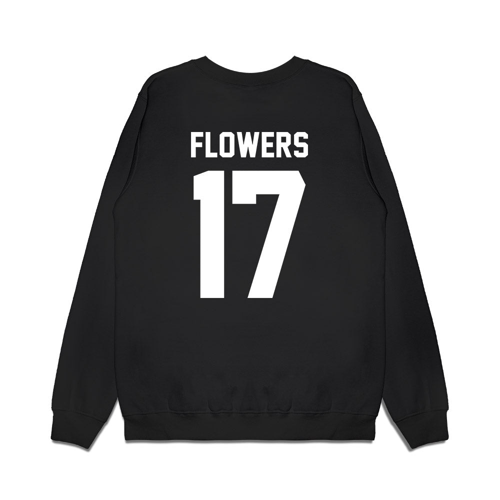 Virginia Tech - NCAA Football : Tyson Flowers - Vintage Helmet Premium Crewneck Sweatshirt-1