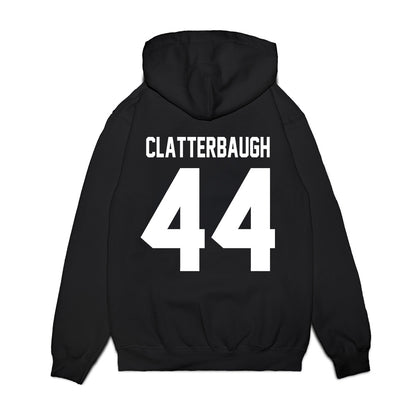 Virginia Tech - NCAA Football : Brett Clatterbaugh - Vintage Helmet Premium Hooded Sweatshirt-1