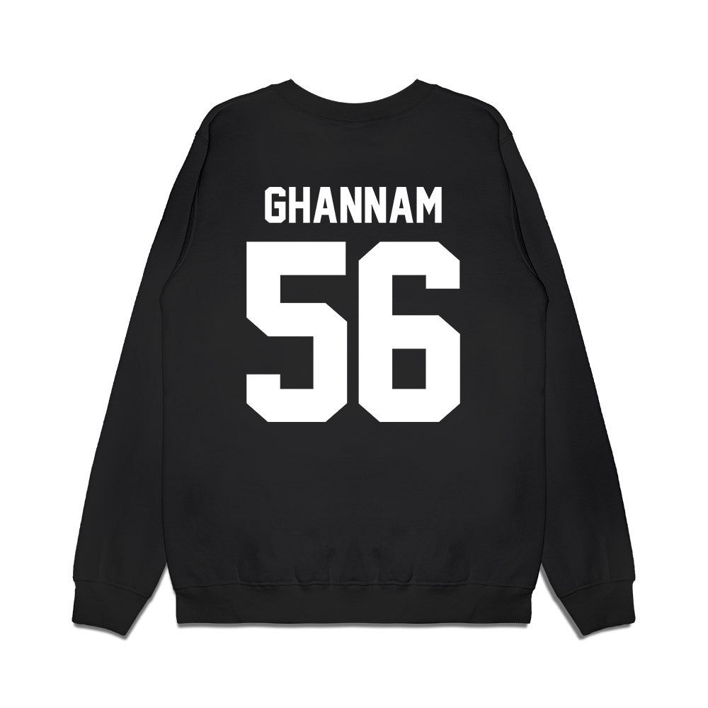 Virginia Tech - NCAA Football : Layth Ghannam - Vintage Helmet Premium Crewneck Sweatshirt-1
