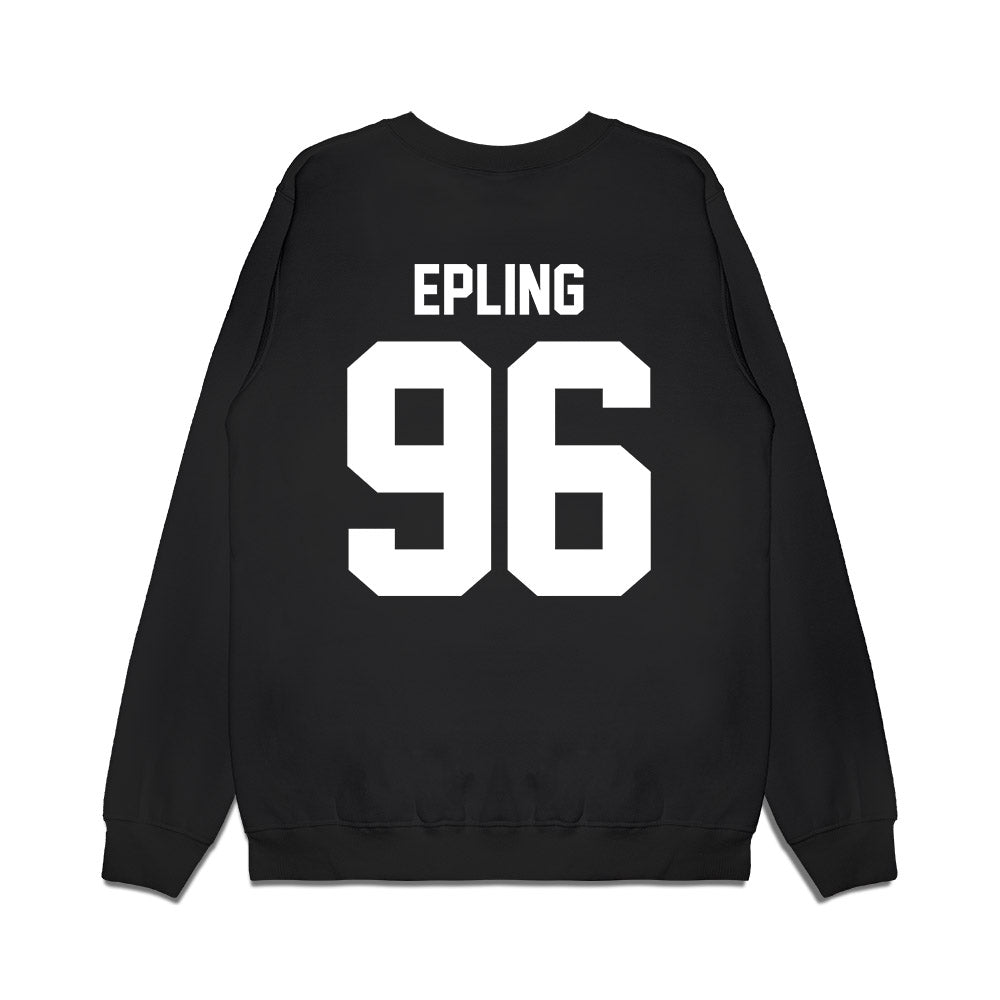 Virginia Tech - NCAA Football : Christian Epling - Vintage Helmet Premium Crewneck Sweatshirt-1