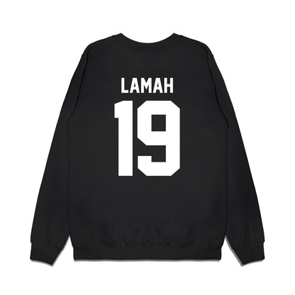 Virginia Tech - NCAA Football : Mathieu Lamah - Vintage Helmet Premium Crewneck Sweatshirt-1