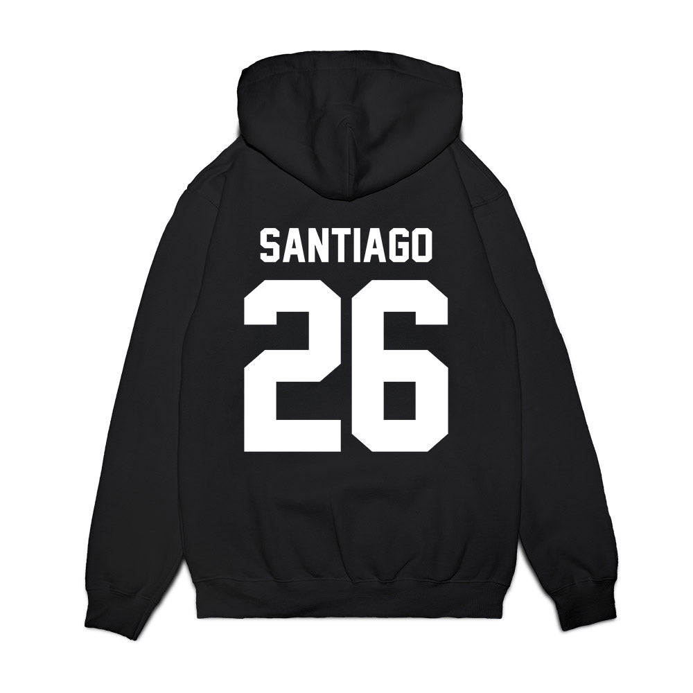 Virginia Tech - NCAA Football : Antwone Santiago - Vintage Helmet Premium Hooded Sweatshirt-1