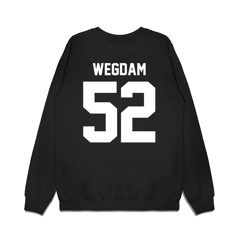 Virginia Tech - NCAA Football : Buddy Wegdam - Vintage Helmet Premium Crewneck Sweatshirt-1