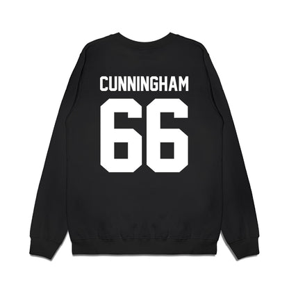 Virginia Tech - NCAA Football : Montavious Cunningham - Vintage Helmet Premium Crewneck Sweatshirt-1