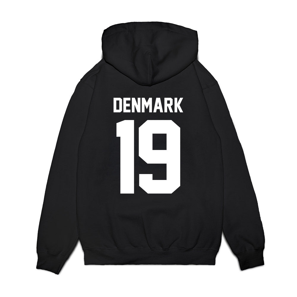 Virginia Tech - NCAA Football : Tyseer Denmark - Vintage Helmet Premium Hooded Sweatshirt-1