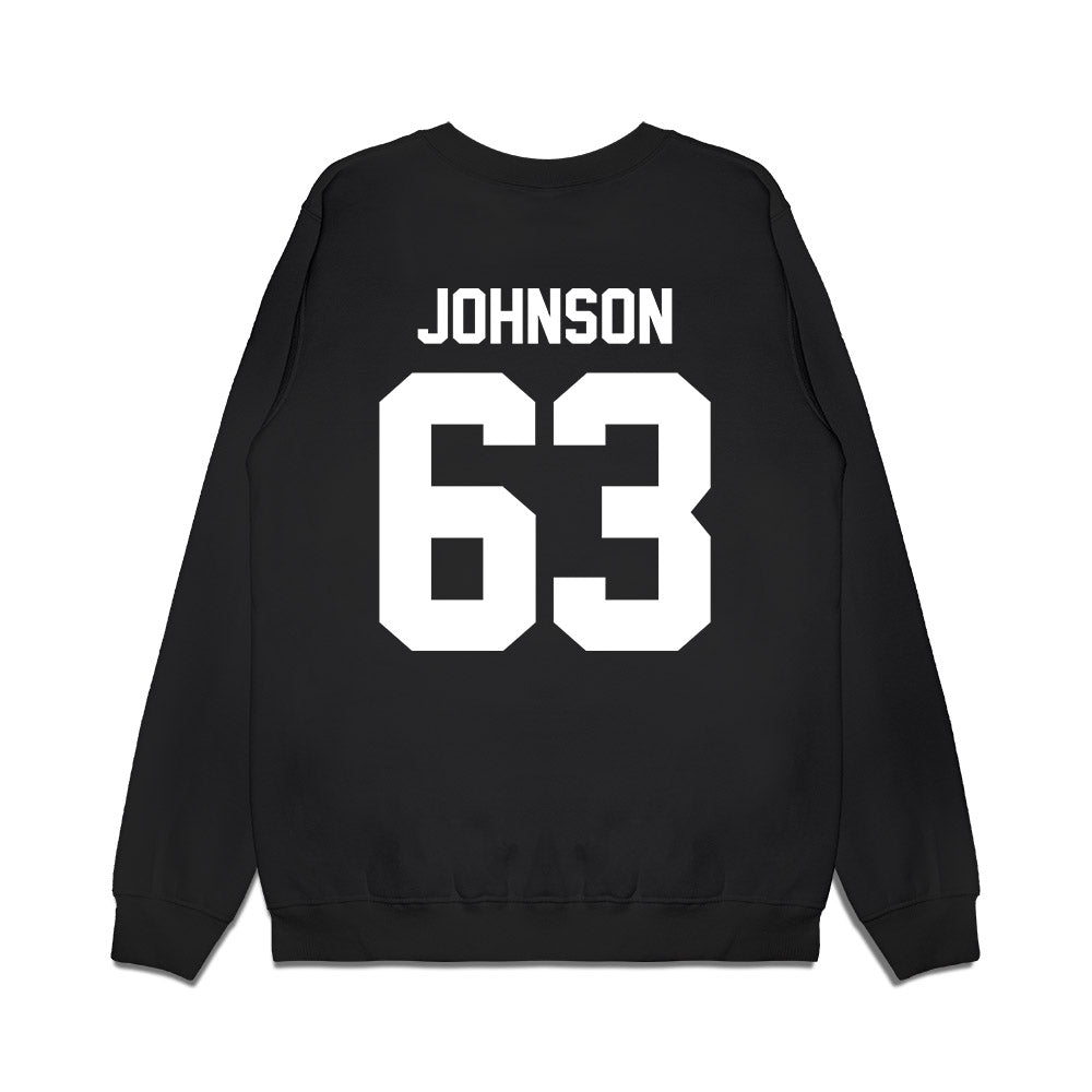 Virginia Tech - NCAA Football : Kamren Johnson - Vintage Helmet Premium Crewneck Sweatshirt-1