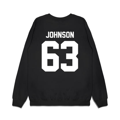Virginia Tech - NCAA Football : Kamren Johnson - Vintage Helmet Premium Crewneck Sweatshirt-1