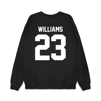 Virginia Tech - NCAA Football : Thomas Williams - Vintage Helmet Premium Crewneck Sweatshirt-1