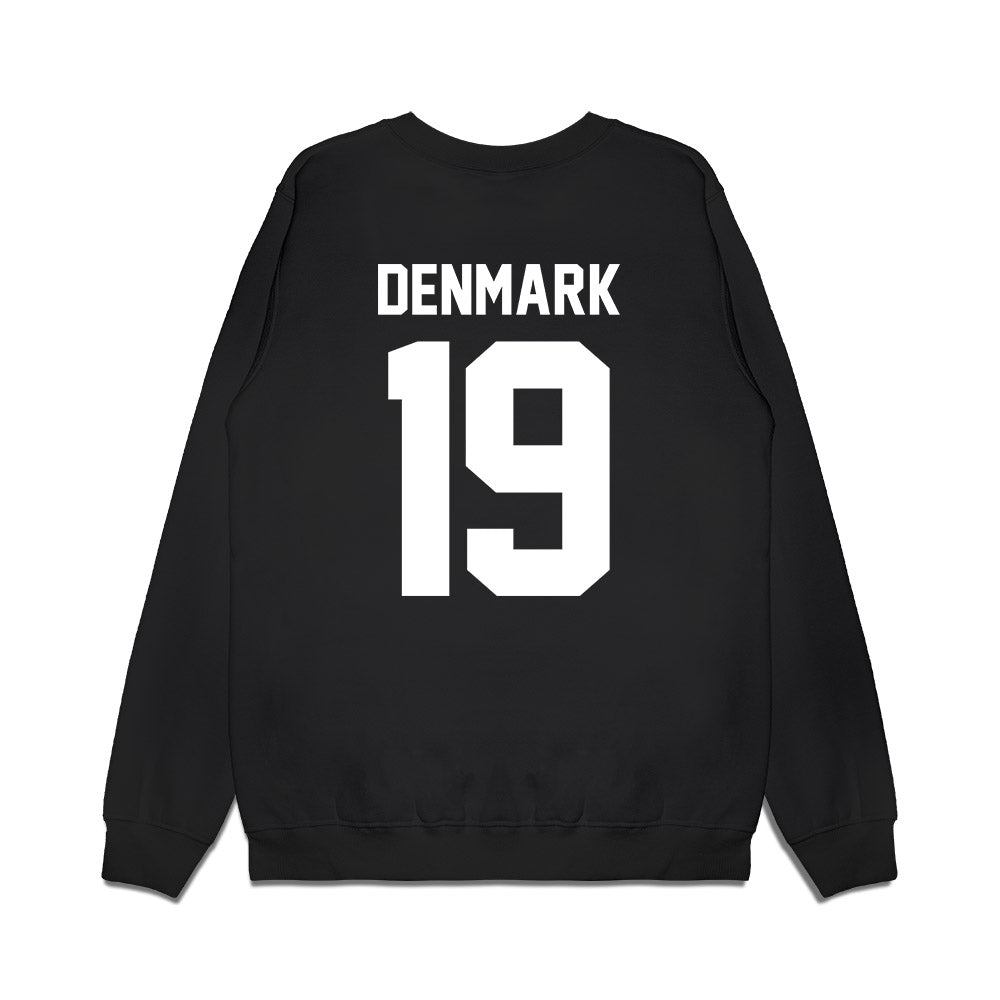 Virginia Tech - NCAA Football : Tyseer Denmark - Vintage Helmet Premium Crewneck Sweatshirt-1