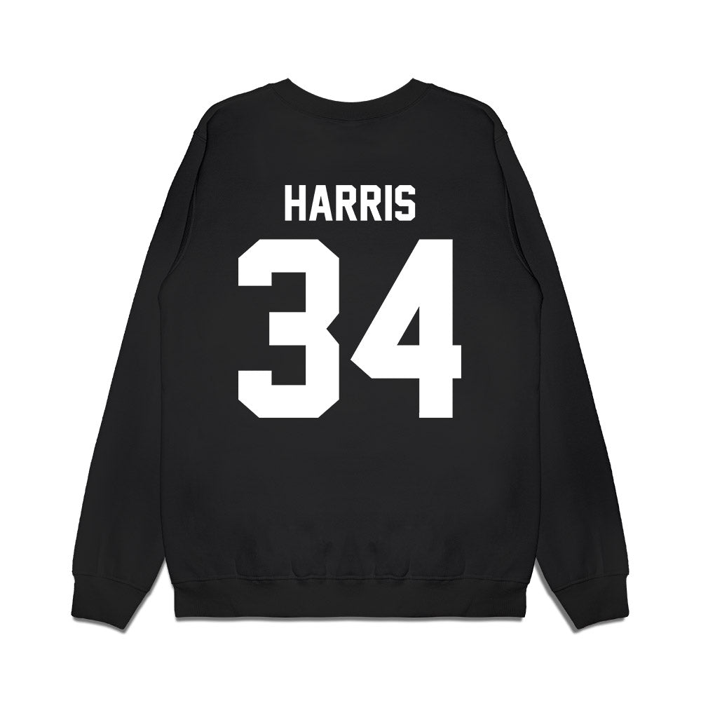 Virginia Tech - NCAA Football : Cortez Harris - Vintage Helmet Premium Crewneck Sweatshirt-1