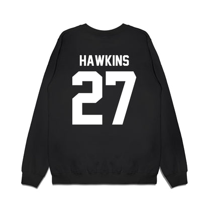 Virginia Tech - NCAA Football : Marcellous Hawkins - Vintage Helmet Premium Crewneck Sweatshirt-1