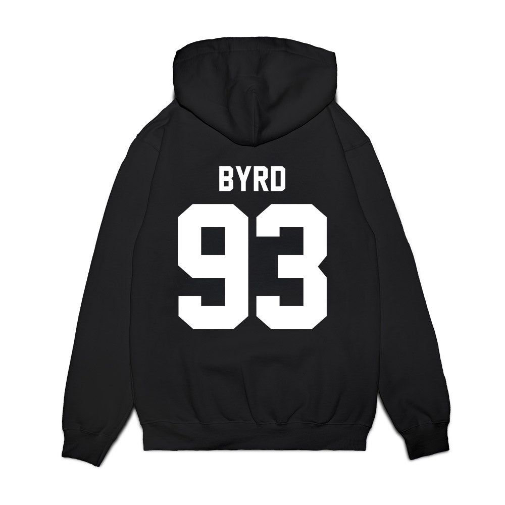Virginia Tech - NCAA Football : Cole Byrd - Vintage Helmet Premium Hooded Sweatshirt-1