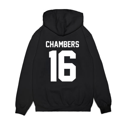 Virginia Tech - NCAA Football : Noah Chambers - Vintage Helmet Premium Hooded Sweatshirt-1