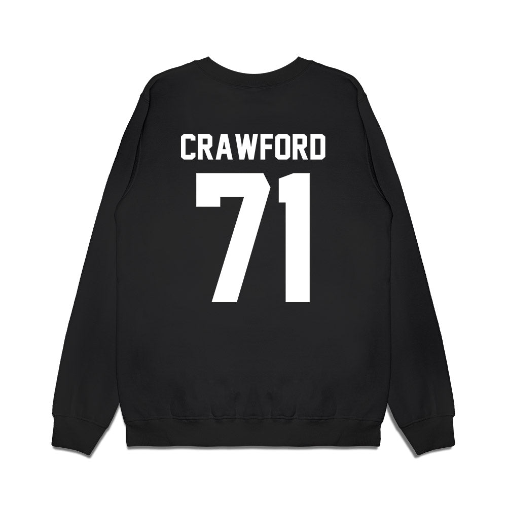 Virginia Tech - NCAA Football : Gavin Crawford - Vintage Helmet Premium Crewneck Sweatshirt-1