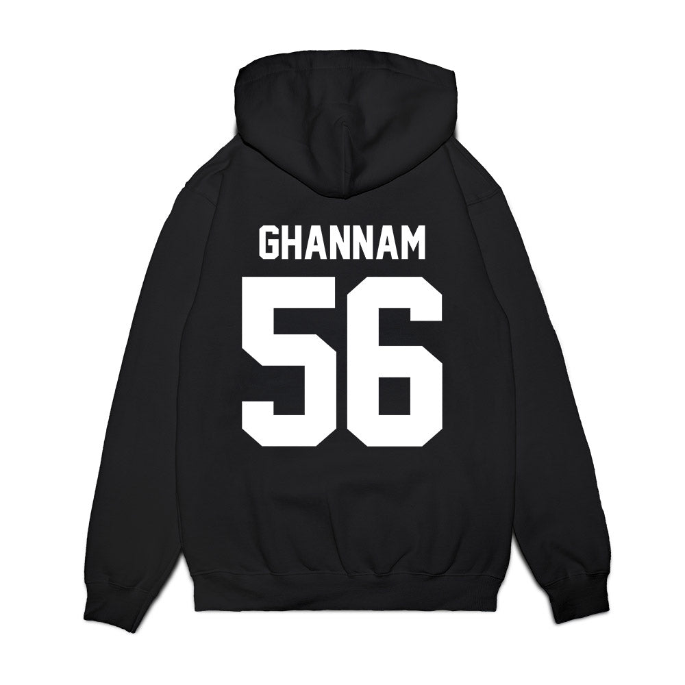 Virginia Tech - NCAA Football : Layth Ghannam - Vintage Helmet Premium Hooded Sweatshirt-1