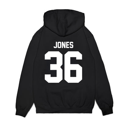 Virginia Tech - NCAA Football : Brody Jones - Vintage Helmet Premium Hooded Sweatshirt-1