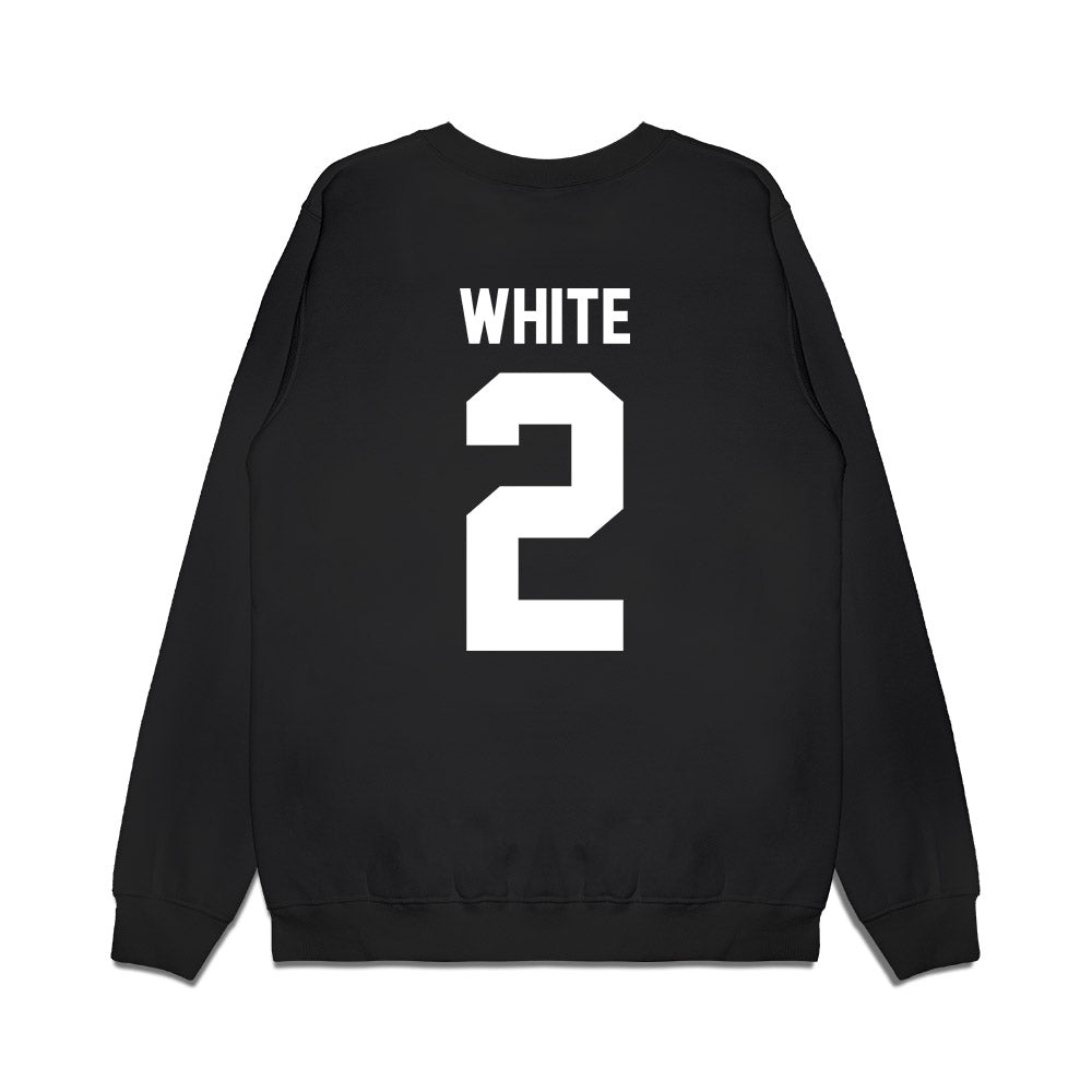 Virginia Tech - NCAA Football : Jaquez White - Vintage Helmet Premium Crewneck Sweatshirt-1